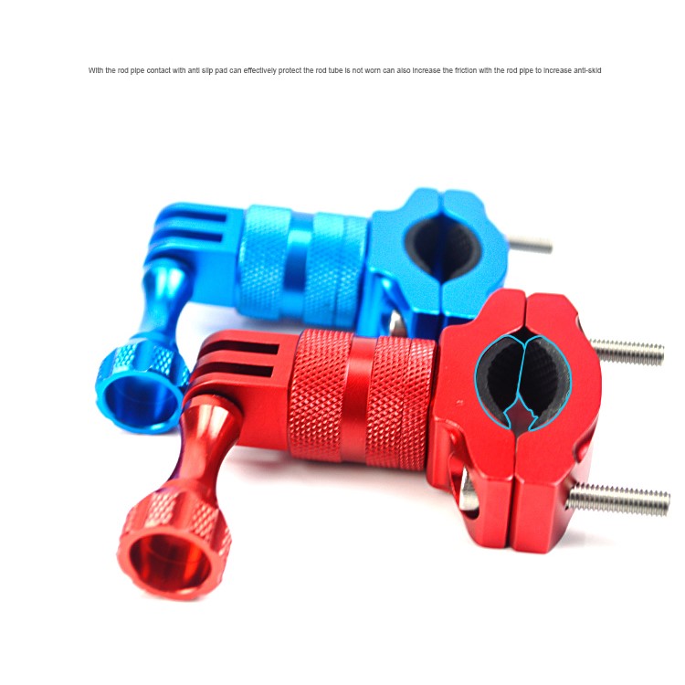 Rotary Aluminum Alloy Bicycle Bike Handlebar Mount Bracket for Gopro Hero 5 4 3 / XiaoYi Action Camera - Black-4