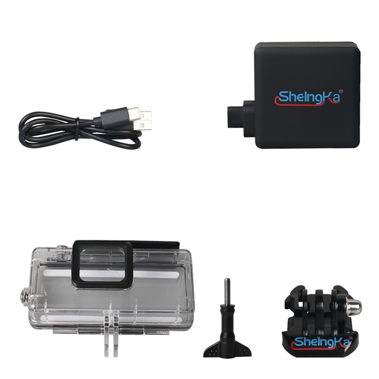 Waterproof Housing Case +2300mAh Side Power Backpack Extended Battery Kit for GoPro Hero 5-11