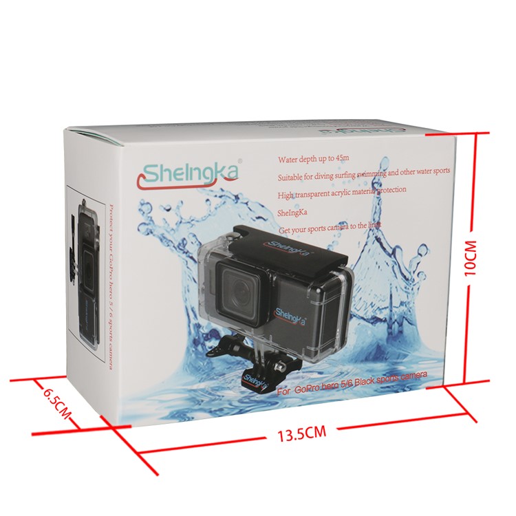 Waterproof Housing Case +2300mAh Side Power Backpack Extended Battery Kit for GoPro Hero 5-13
