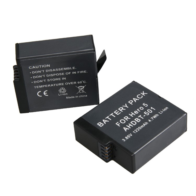 AT696 for GoPro Hero5 Rechargeable Battery Replacement 1220mAh-7
