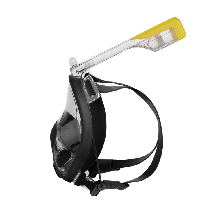 AT697 180-degree Full Face Snorkel Mask with Earplugs for GoPro Xiaomi Yi Camera Diving Set - Grey / Size: L/XL-5