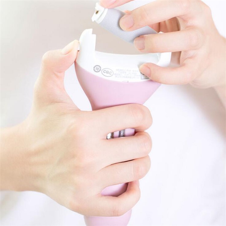 Waterproof Electric Foot File Tool Pedicure Foot Care Callus Remover - Pink-3