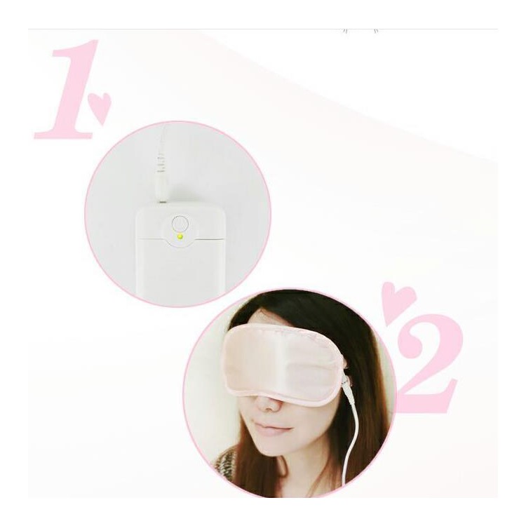 Portable Steam Eye SPA Mask Blindfold Sleep Aid Light Blocking Eye Patch - Pink-5