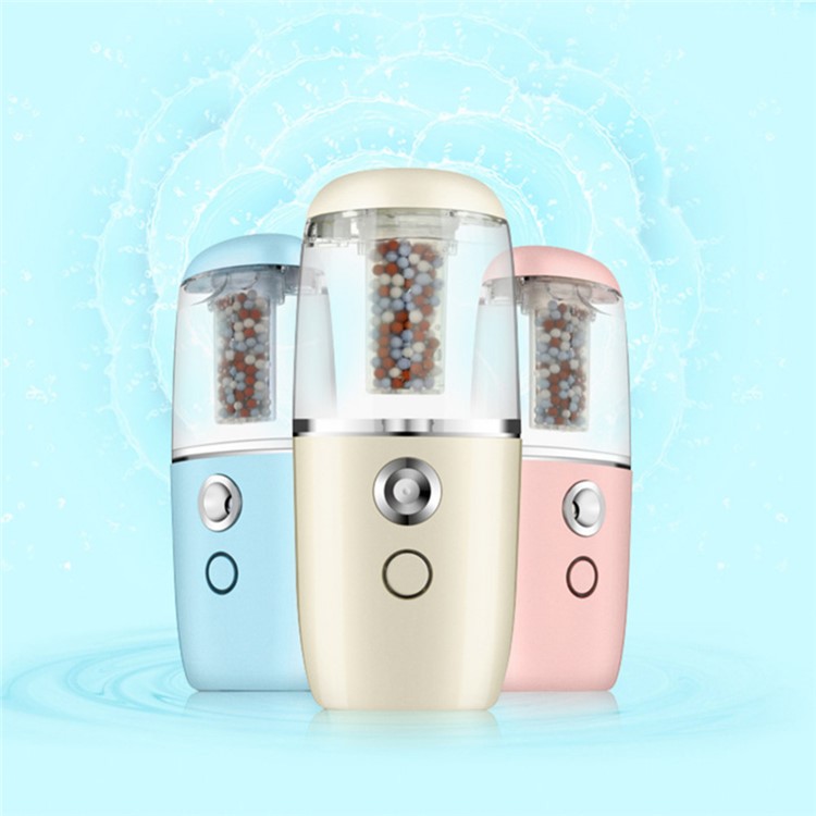 Portable Car Mini Humidifier Negative Ions Air Purifier USB Powered Diffuser Freshener - Apricot-13