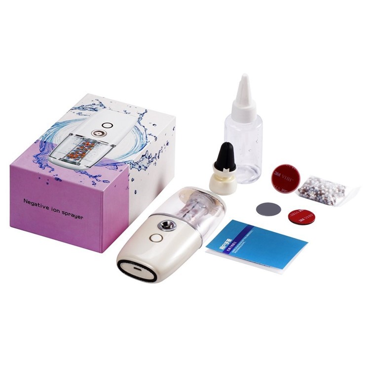 Portable Car Mini Humidifier Negative Ions Air Purifier USB Powered Diffuser Freshener - Apricot-15