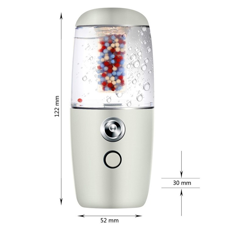Portable Car Mini Humidifier Negative Ions Air Purifier USB Powered Diffuser Freshener - Apricot-3