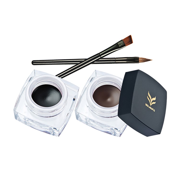 HUAMIANLI T5-1 Eye Shadow Eyebrow Powder Eyeliner Mascara Brush Cosmetic Eye Makeup Set-7