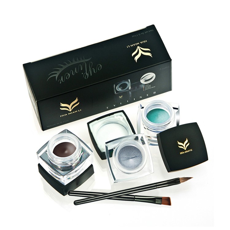 HUAMIANLI T6-1 6Pcs Cosmetic Makeup Set Shimmer Stick Eyeliner Mascara Eyebrow Powder Eyeliner Pen-3