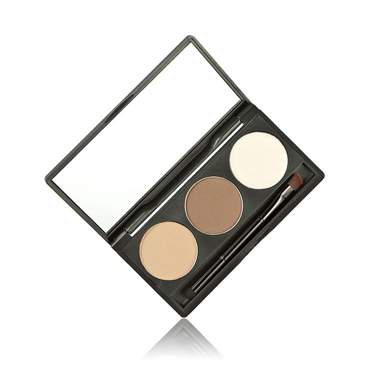 HUAMIANLI T6-2 6Pcs Cosmetic Makeup Set Pressed Powder Concealer Eyebrow Powder Lip Gloss Brush Puff-5