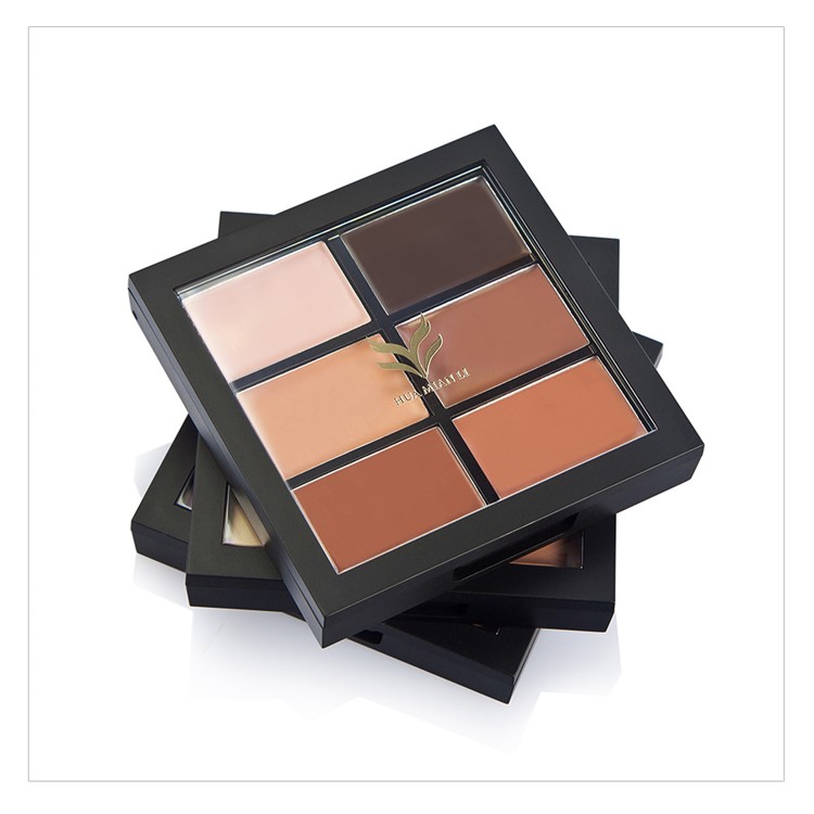 HUAMIANLI 3-in-1 Outfit Concealer Cream + Puff (Random Color) + Cosmetic Makeup Brush - Z01-1#+FP002+HT20-1#-5