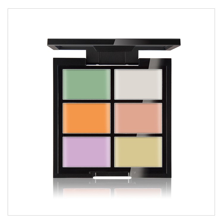 HUAMIANLI 3-in-1 Outfit Concealer Cream + Puff (Random Color) + Cosmetic Makeup Brush - Z01-1#+FP002+HT20-1#-6