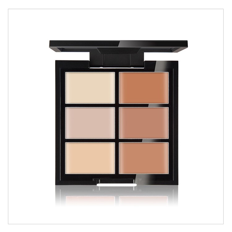 HUAMIANLI 3-in-1 Outfit Concealer Cream + Puff (Random Color) + Cosmetic Makeup Brush - Z01-1#+FP002+HT20-1#-7