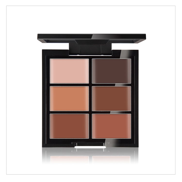 HUAMIANLI 3-in-1 Outfit Concealer Cream + Puff (Random Color) + Cosmetic Makeup Brush - Z01-1#+FP002+HT20-1#-8