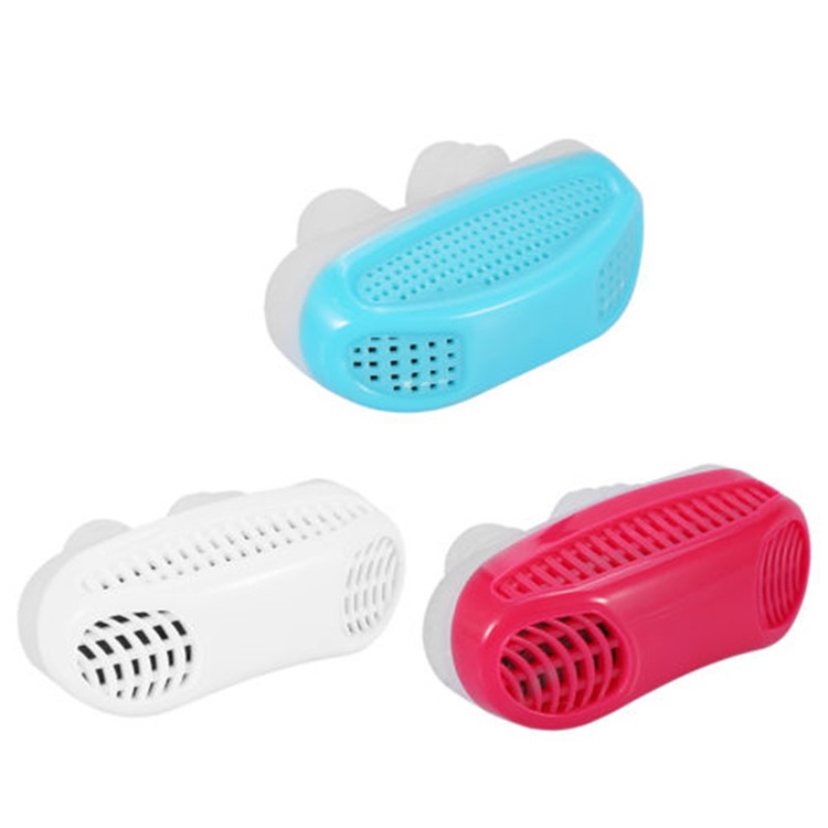 2 Em 1 Novo Anti Ronco Purificador De Ar Dispositivo De Suspensão De Ronco De Silicone - Branco-5