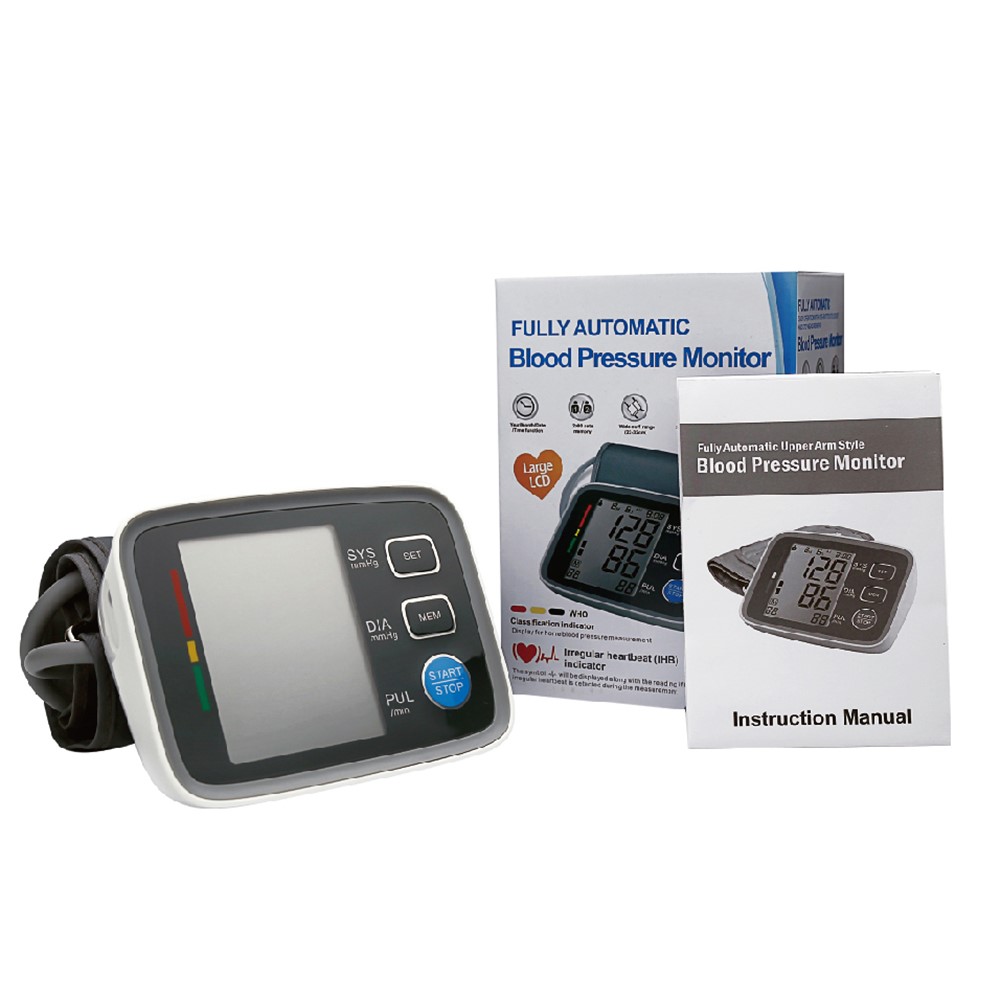 U80EH FDA LCD Upper Arm Automatic Blood Pressure Monitor Measurement Heart Beat Meter Tonometer-10