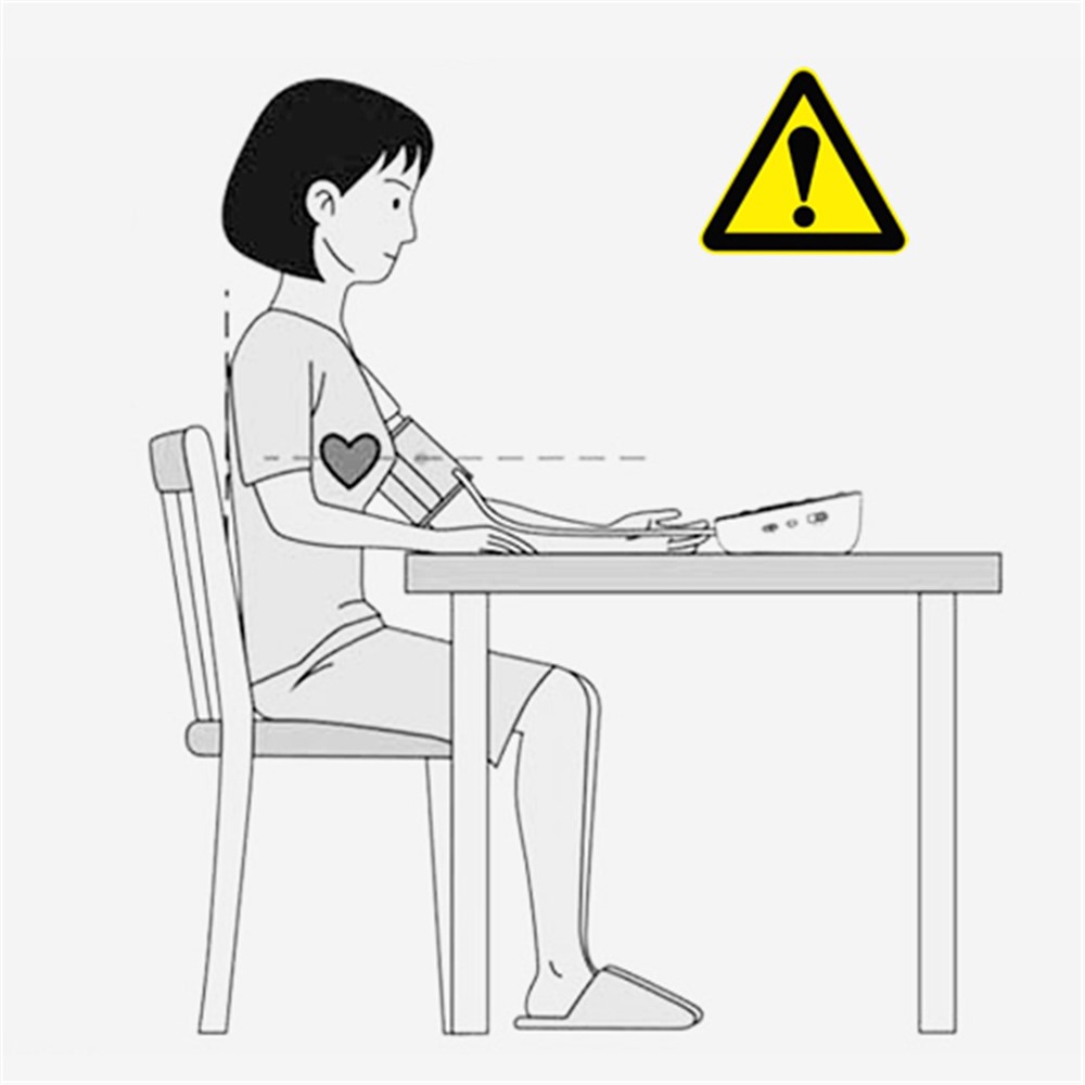 U80EH FDA LCD Upper Arm Automatic Blood Pressure Monitor Measurement Heart Beat Meter Tonometer-7