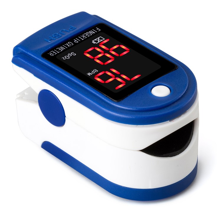 JZIKI JZK-302 Portable Fingertip Pulse Oximeter with LED Display - Blue-1