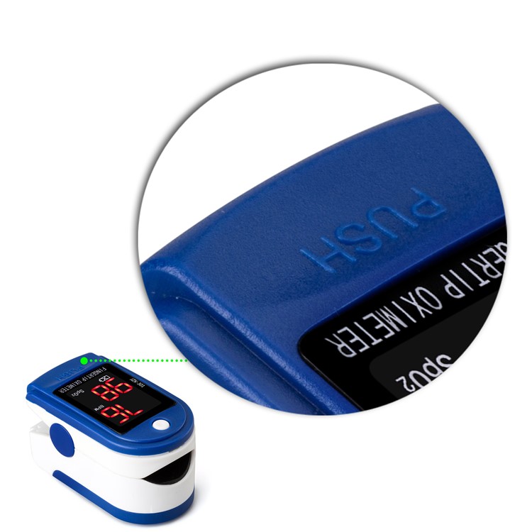 JZIKI JZK-302 Portable Fingertip Pulse Oximeter with LED Display - Blue-3