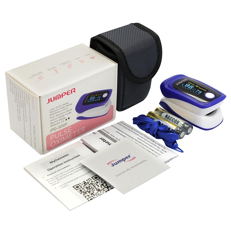 JUMPER JPD-500F Bluetooth Doigt Oxymètre De Pouls Avec Affichage OLED-11