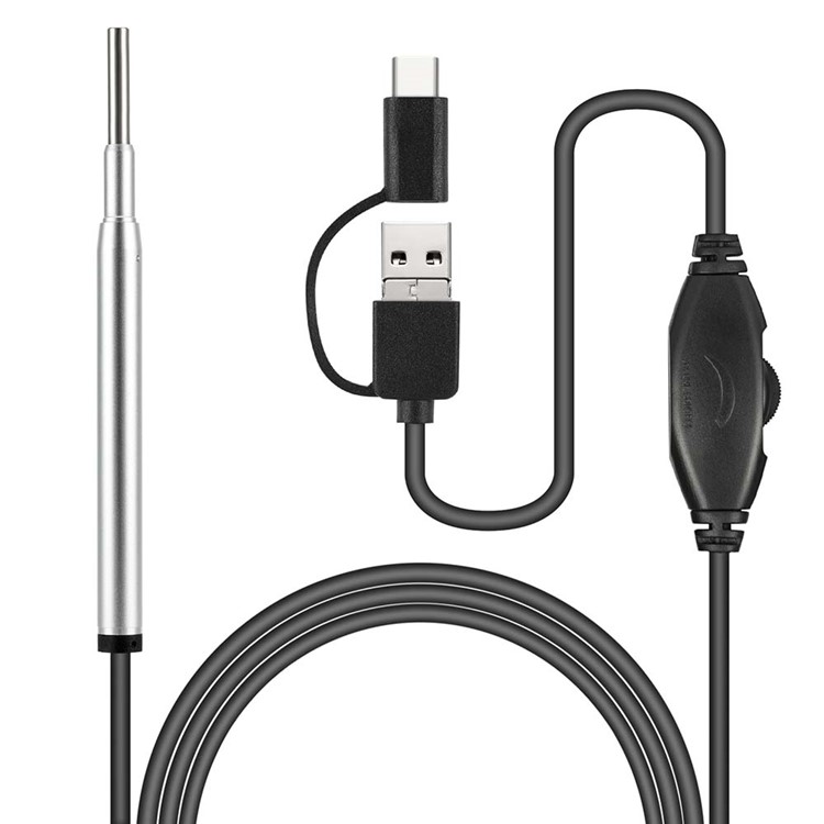 Mini Medical In-ear 3.9mm USB Endoscope Inspection Camera for OTG Android Phone PC Ear Nose Borescope-2