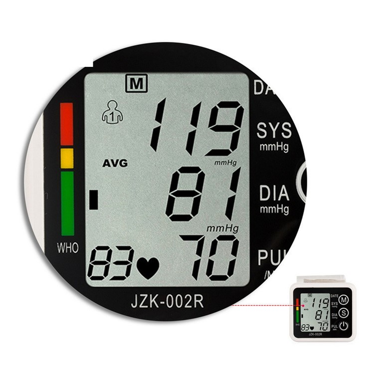 JZIKI Wrist Blood Pressure Monitor Health Care HB Arrhythmia Detection (Voice) jzk-002-12