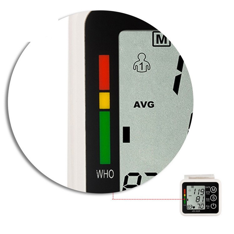 JZIKI Wrist Blood Pressure Monitor Health Care HB Arrhythmia Detection (Voice) jzk-002-7