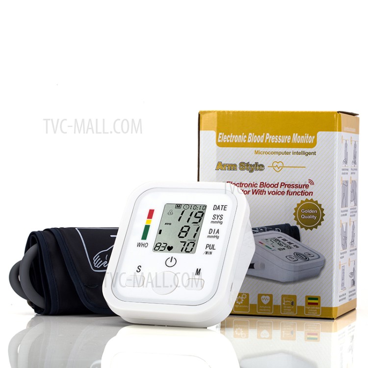 JZIKI B02 Automatic Arm Electronic Blood Pressure Monitor Healthcare Digital Sphygmomanometer with Voice Function-6