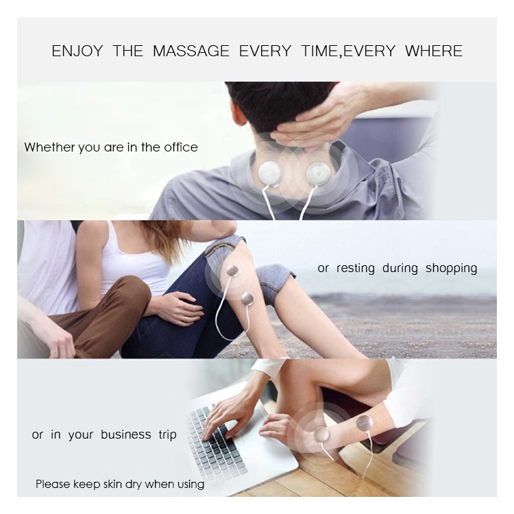LERAVAN Portable Smart Massager 5 Modes Magic Touch Pad Sticker App Control Massage Tool-10