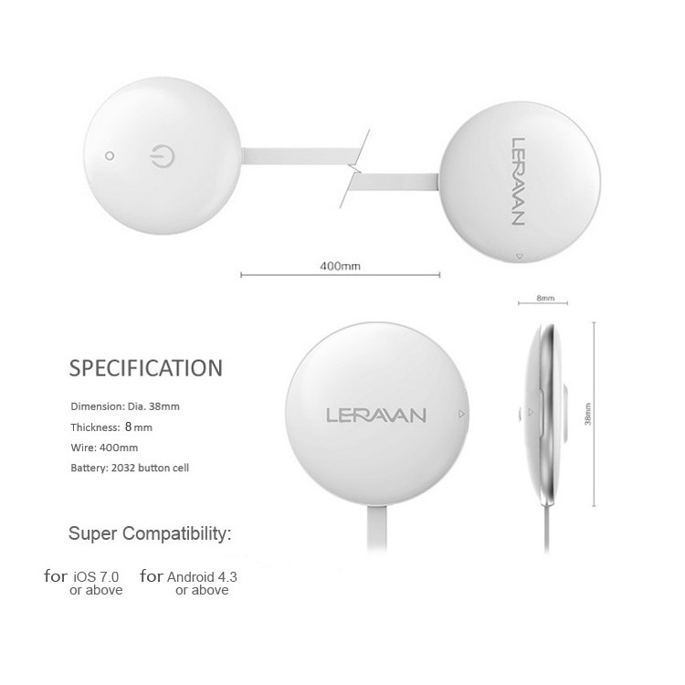 LERAVAN Portable Smart Massager 5 Modes Magic Touch Pad Sticker App Control Massage Tool-4