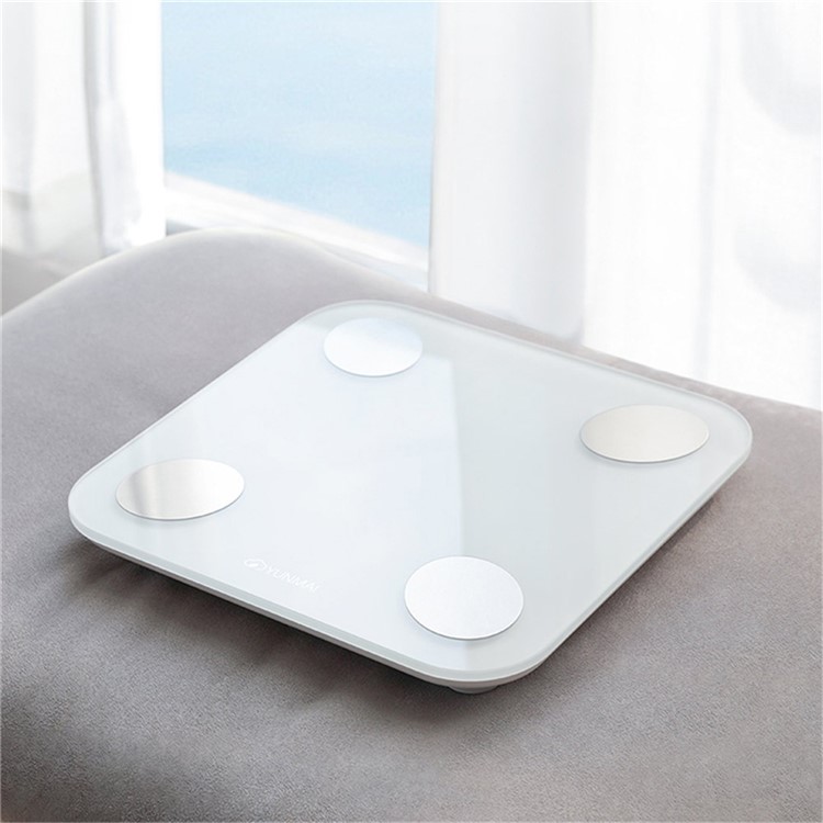 Mini Smart Bluetooth App Control Fat Scale Digital BMI Health Analyzer Weighing Tool - White-6