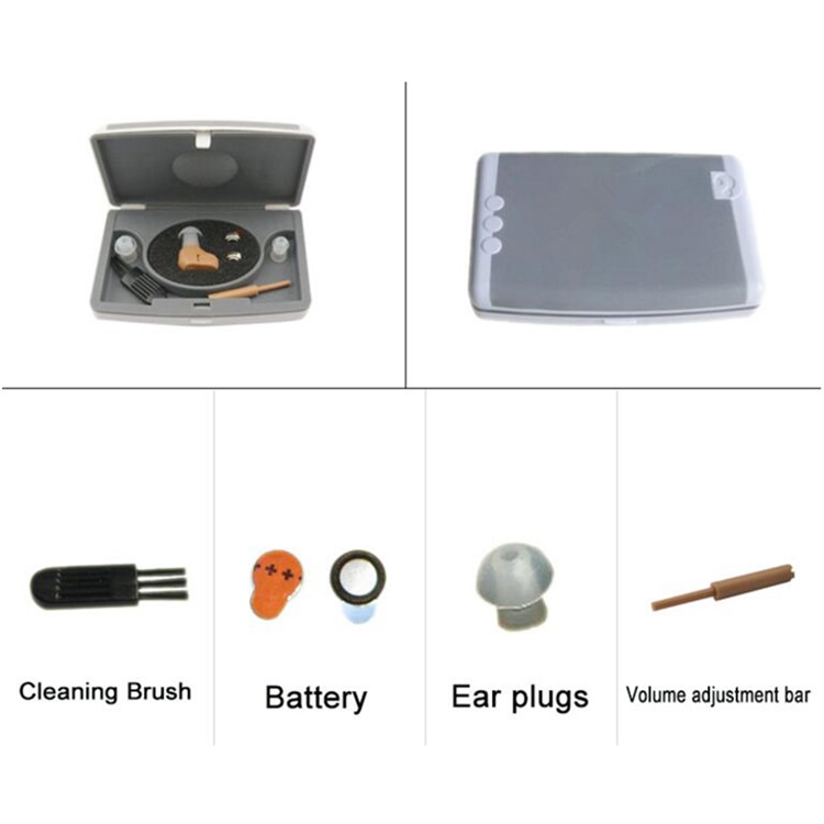 ZDC-900 Mini In Ear Sound Voice Amplifier Invisible Hearing Aid Sound Amplifier with Voice Control-3