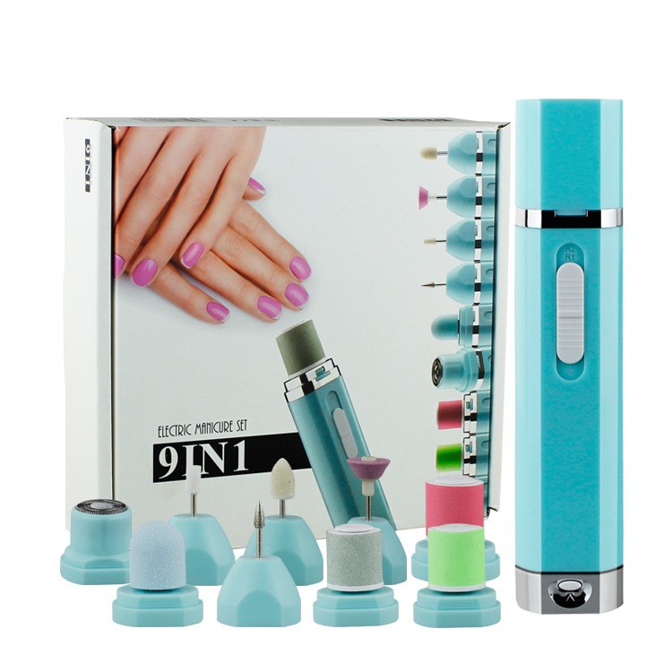 9-in-1 Professional Electric Pure Nail File Drill Manicure Tool Pedicure Machine Set-4