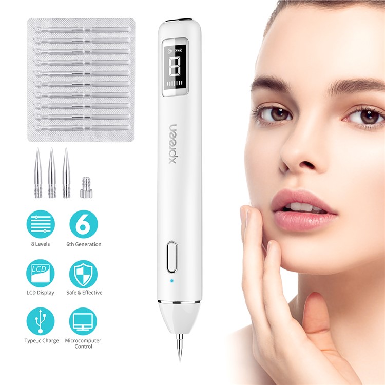 XPREEN XPRE061 Removedor De Manchas Oscuras Tatuaje De Verrugas Mole Topo Removedor Con Pantalla LCD Y Foco-3