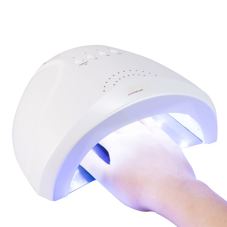 48W/24W UV LED Nail Light for Gel Nail Polish Quick Dry (TY-121) - White / EU Plug-1