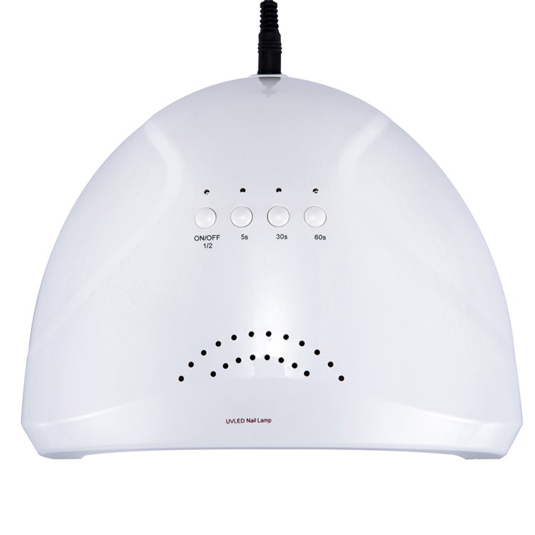 48W/24W UV LED Nail Light for Gel Nail Polish Quick Dry (TY-121) - White / EU Plug-2