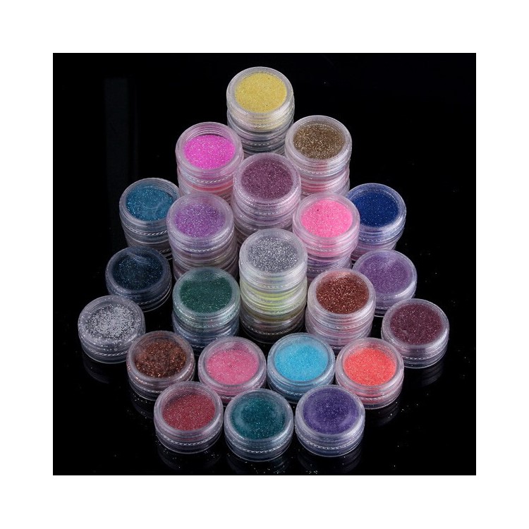 45 Colors Nail Art Glitter Shimmer Dust Powder Tips Decoration Set-2