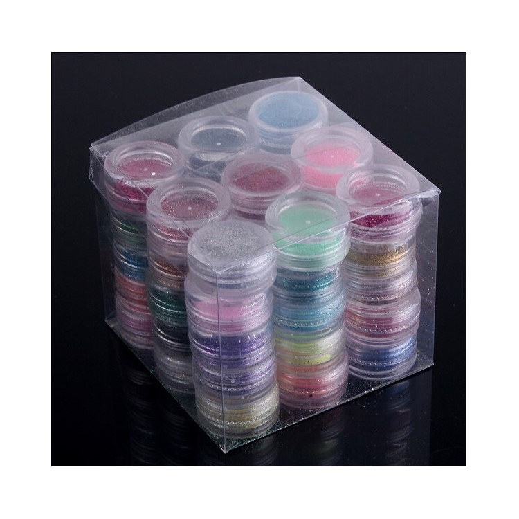 45 Colors Nail Art Glitter Shimmer Dust Powder Tips Decoration Set-3