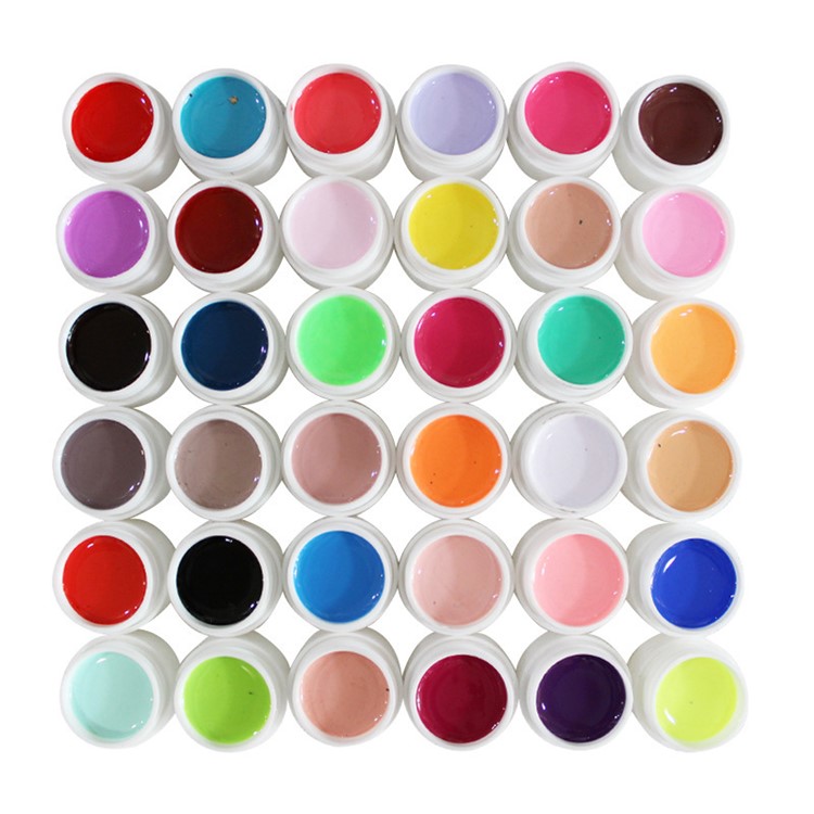 36 Colors 5ml UV Gel False Nail Art Tips Decoration - Pure Color UV Gel-1