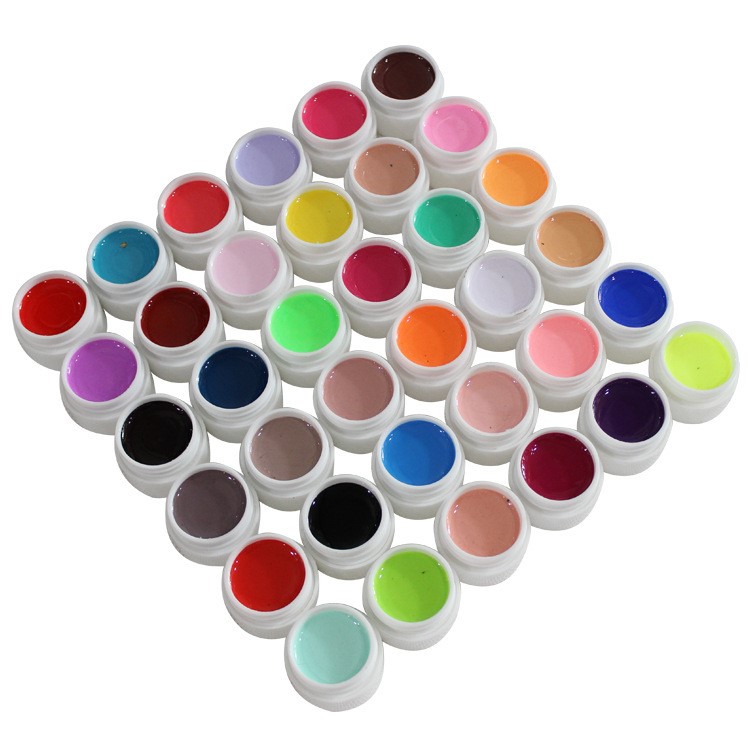36 Colors 5ml UV Gel False Nail Art Tips Decoration - Pure Color UV Gel-2