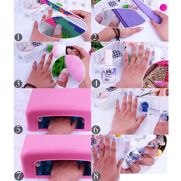 36 Colors 5ml UV Gel False Nail Art Tips Decoration - Pure Color UV Gel-5