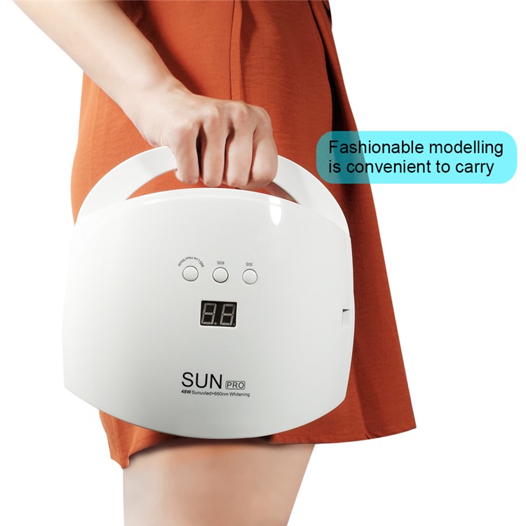 SUN PRO 48W Portable UV LED Light Nail Dryer Lamp with LCD Display - EU Plug-10