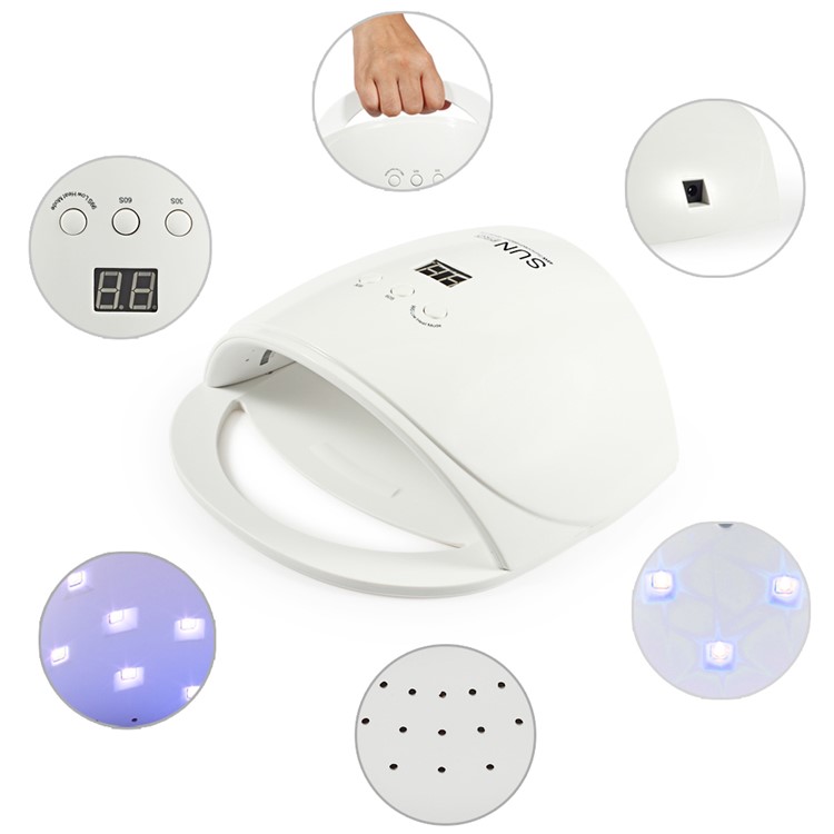 SUN PRO 48W Portable UV LED Light Nail Dryer Lamp with LCD Display - EU Plug-7