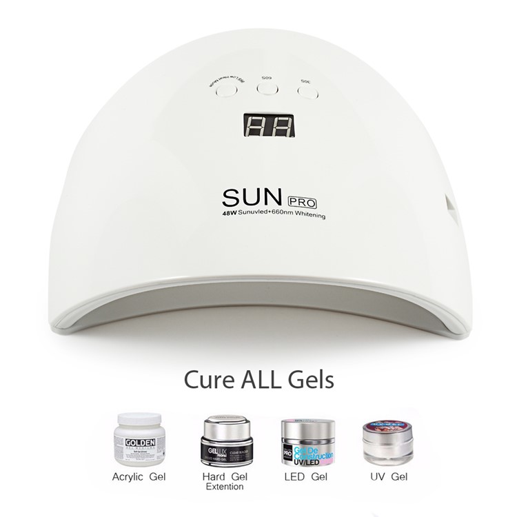 SUN PRO 48W Portable UV LED Light Nail Dryer Lamp with LCD Display - EU Plug-9