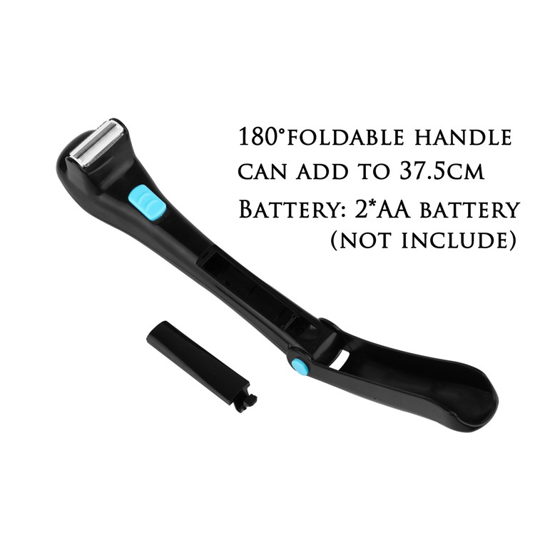 KJ-B3 180 Degrees Foldable Handle Electric Back Hair Shaver Remover-3