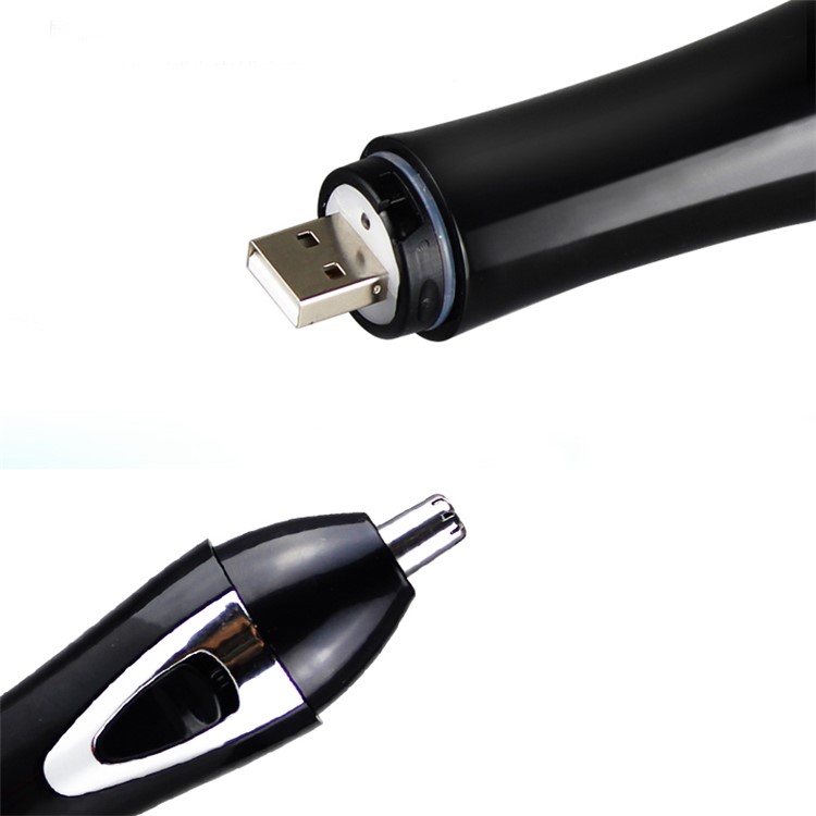 2-in-1 Nose Trimmer Shaver Epilator Shaver Cordless Shaver Wet and Dry Use - Black-5