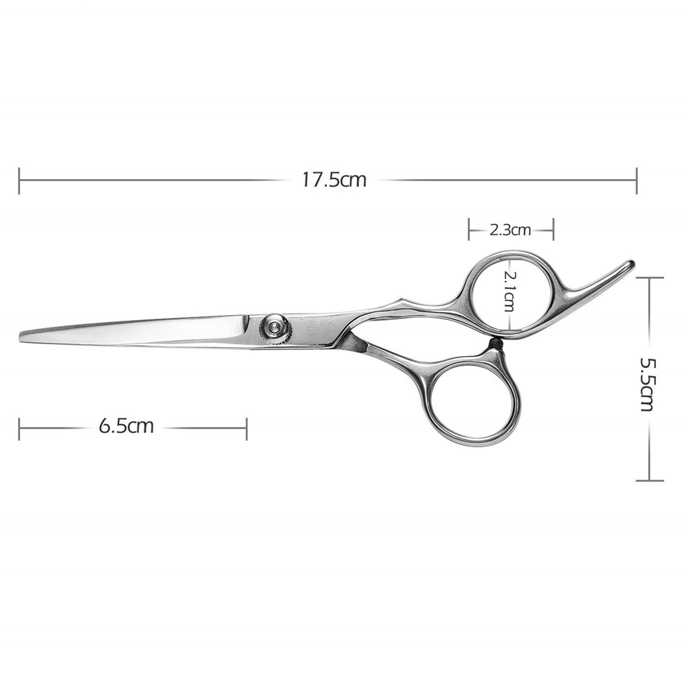 Pack of 6 Inch Hair Cutting Scissors and Barber Thinning Shears-5