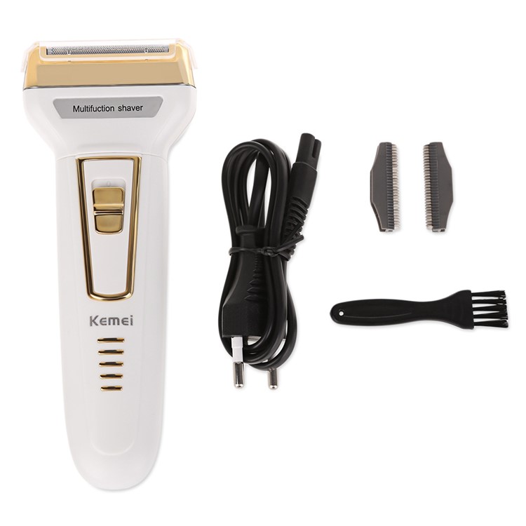 KEMEI KM-6557 Professional Electric Rechargeable Shaver & Nose Trimmer Beard Hair Clipper-9