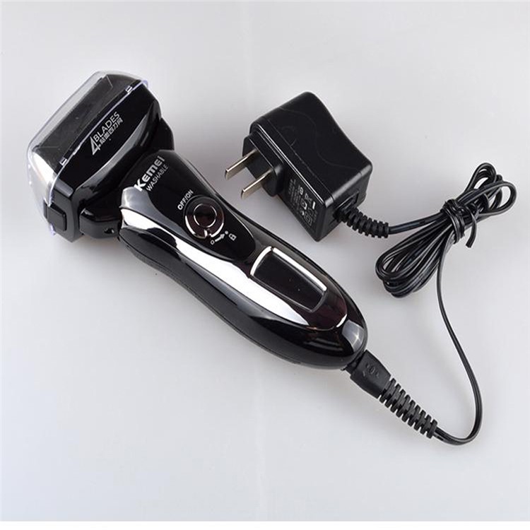 KEMEI KM-5598 4D Electric Shaver 4-Blade Cordless Electric Razor Wet or Dry Shaver Operation - US Plug-7