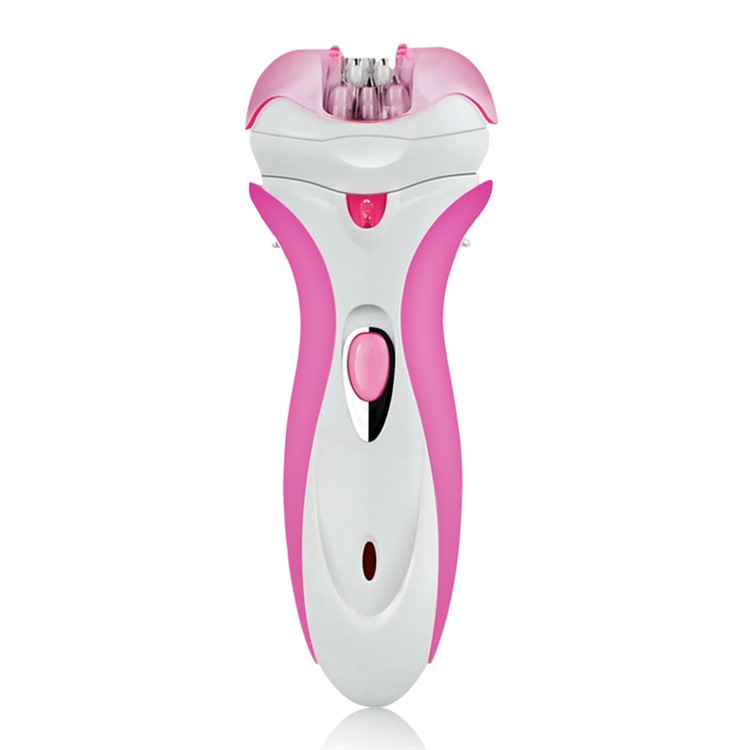 4-in-1 Rechargeable Cordless Electric Shaver Hair Removal Epilator Foot Callus Remover - Pink / EU Plug-7