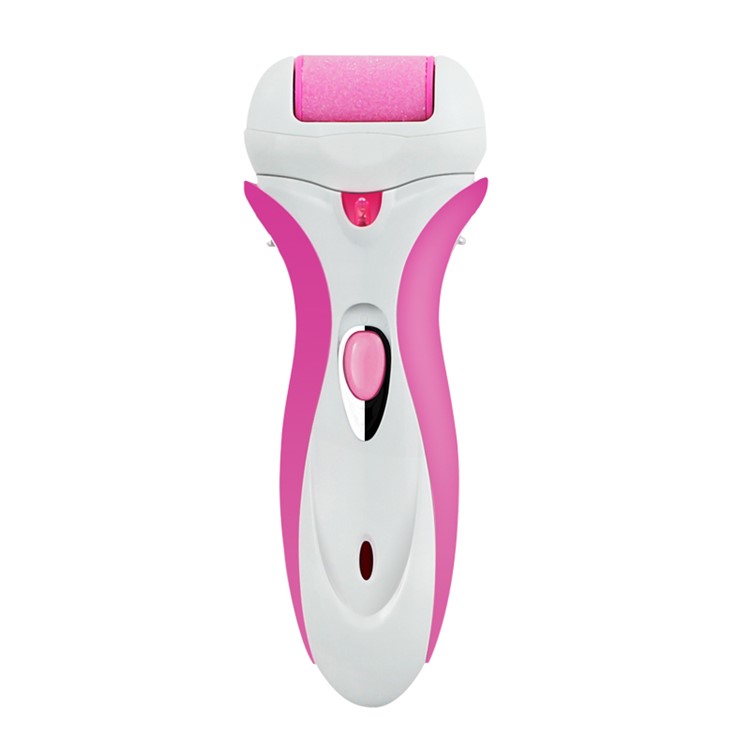 4-in-1 Rechargeable Cordless Electric Shaver Hair Removal Epilator Foot Callus Remover - Pink / EU Plug-8